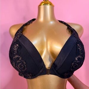 Elegant Black Lace Women's Bra 38DD